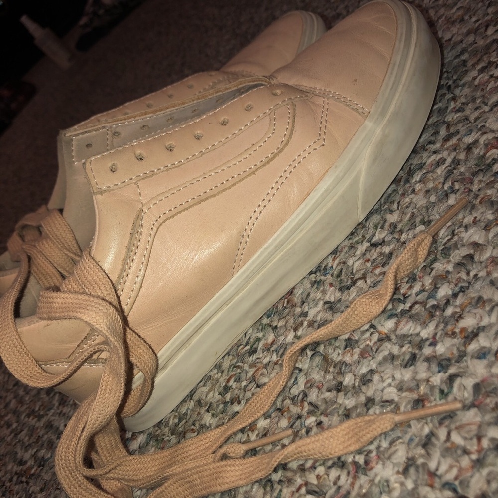 Leather vans old skool